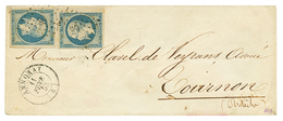 1853 2 Ex. Du 25c PRESIDENCE(n°10) TB Margés Sur Enveloppe D' ANNONAY. TTB. - Other & Unclassified