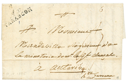 ARIEGE : 1825 Double Cursive 8 AX/ TARASCON. Indice 19. TB. - Other & Unclassified