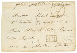 GUERRE 1870 : 1870 T.16 GINESTAS + P.P + "GARDE CMOBILE De L' AUDE" Sur Env. Avec Texte De "POUZOLS". TTB. - Other & Unclassified