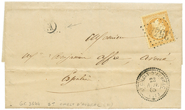 1865 10c(n°21) Obl. GC 3544 + T.22 ST CHELY D' AUBRAC + A= "COINTOU ?" Sur Lettre Avec Texte. TTB. - Altri & Non Classificati