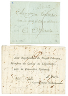 2 Lettres : An 3 27 JANVILLE Et 1791 27 JANVILLE. TB. - Autres & Non Classés