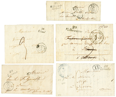 GARD - Lot De 5 Lettres Avec Cursives (LUSAN, LASALLE, UCHAUD, ST MAMERT DU GARD, VALLERAUGUE). TTB. - Other & Unclassified