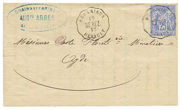 1876 25c SAGE Obl. Convoyeur BEDARIEUX/BE.BEZ/HERAULT Pour AGDE. Cote 340€. TTB. - Altri & Non Classificati