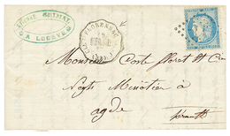 1872 25c(n°60) + Convoyeur CLEF-FLORENSAC/ L.PAULH (inconnu ??) Sur Lettre Avec Texte De LODEVE Pour AGDE. TB. - Sonstige & Ohne Zuordnung