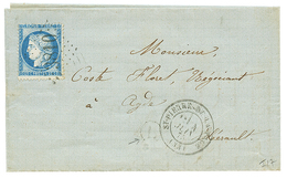 1875 25c(n°60) Obl. GC 3810 + T.17 ST PIERRE DE LA FAGE + L= "ST PRIVAT" Sur Lettre Avec Texte. Cote 240€. TB. - Altri & Non Classificati