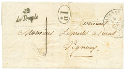 1845 Cursive 42 LE TEMPLE + T.14 SAVENAY Avec Texte Daté "SAVENAY". TB. - Andere & Zonder Classificatie