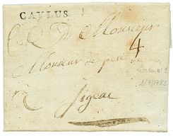 1782 CAYLUS (Lenain N°1) . Superbe. - Other & Unclassified