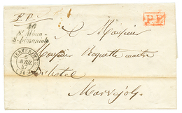 1841 Cursive 46 St ALBAN-/S-LIMANIOLE + P.P + T.15 SERVERETTE. TB. - Other & Unclassified