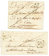 2 Lettres : 1829 P.47.P BAUGE Et 1826 P.47.P ANGERS. Superbe. - Autres & Non Classés