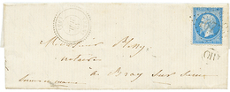 1866 20c(n°22) Obl. GC V4077 + T.22 VERNY + OR = "CHERISEY". TTB. - Other & Unclassified