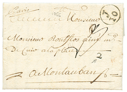 PETITE POSTE : 1766 J/10 + 2 Sur Lettre Avec Texte De PARIS Pour MONTAUBAN. Superbe. - Andere & Zonder Classificatie