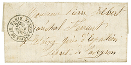 1870 Cachet Taxe PARIS /30c/Bt PRINCE-EUGENE Sur Lettre Avec Texte Daté "BELLEVILLE" Pour ESPALION. TTB. - Otros & Sin Clasificación