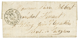 1870 Cachet Taxe PARIS /30c/Bt PRINCE-EUGENE Sur Lettre Avec Texte Daté "BELLEVILLE" Pour ESPALION. TTB. - Sonstige & Ohne Zuordnung