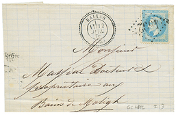 1870 20c(n°29) Obl. GC 4692 + T.24 BAIXAS Sur Lettre. TB. - Andere & Zonder Classificatie