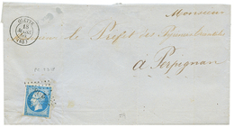 1859 20c(n°14) Obl. PC 23187 + T.15 OLETTE Sur Lettre Avec Texte. TTB. - Altri & Non Classificati