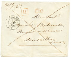 1846 T.13 SENECEY + R Encadré Des RECOMMANDEES + P.P Sur Enveloppe . Superbe. - Altri & Non Classificati