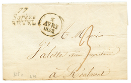 1828 Double Cursive 77 SOREZE/ REVEL + Dateur A. Superbe. - Autres & Non Classés