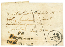 1829 Double Cursive 78 BARGEMONT/ DRAGUIGNAN + Dateur A. TB. - Otros & Sin Clasificación