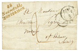 1829 Double Cursive 88 NOIRETABLE / MONTBRISON. TTB. - Andere & Zonder Classificatie