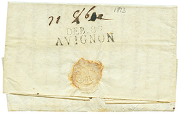 1813 DEB.89 AVIGNON. Superbe. - Other & Unclassified