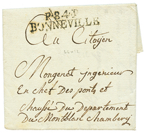 An 6 P.84.P BONNEVILLE Sur Lettre Pour CHAMBERY. Rare. Superbe. - Altri & Non Classificati