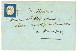 1852 SARDAIGNE 20c TTB Margé Obl. CHAMBERY Sur Lettre Sans Texte. TTB. - Sonstige & Ohne Zuordnung