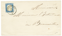 1857 SARDAIGNE 20c Non Touché Obl. SALLANCHES Sur Lettre Pour BONNEVILLE. Signé CALVES. Superbe. - Otros & Sin Clasificación