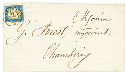 1857 SARDAIGNE 20c(pd) Obl. S.JEAN DE MAURe Sur Lettre Avec Texte Pour CHAMBERY. TTB. - Other & Unclassified