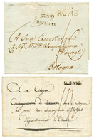 2 Lettres : 1801 ROME Linéaire Et 1811 116 ROME + 30e DIVISION. TTB. - 1792-1815 : Departamentos Conquistados