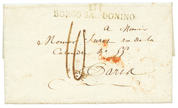 1814 117 BORGO-SAN-DONINO Sur Lettre Avec Texte. Superbe. - 1792-1815: Dipartimenti Conquistati