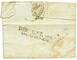 Trés Rare DEBOURSE, DEBsé Don L ARM./SAMBRE ET MEUSE Sur Lettre Sans Texte (datée An 3). TB. - Marques D'armée (avant 1900)