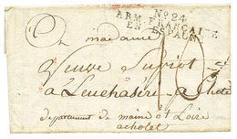 1809 N°24 ARM. FRANCAISE/ EN ESPAGNE Sur Lettre Avec Texte De BURGOS Pour La FRANCE. TTB. - Marques D'armée (avant 1900)