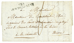 1828 (R) ARM. D' ESPAGNE Sur Lettre Avec Texte De CADIZ Pour La FRANCE. TTB. - Marques D'armée (avant 1900)