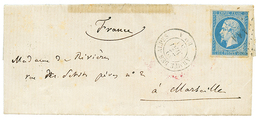 "VOGHERA - ARMEES DES ALPES" : 1859 20c(n°14) Pd Obl. AAA + ARMEE DES ALPES Bau A Sur Lettre(pd) Avec Texte Daté "VOGHER - Sellos De La Armada (antes De 1900)