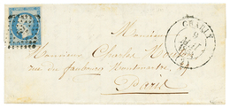 1854 25c EMPIRE (n°15) Non Touché Obl. PC 751 + Grand Cachet T.13 CHARLY Sur Lettre. Signé BRUN. TTB. - 1853-1860 Napoléon III