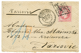 1872 80c(n°32) Sur Lettre De BORDEAUX Pour VARSOVIE (POLOGNE). Arrivée Au Verso. TB. - 1863-1870 Napoléon III Con Laureles