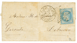 20c(n°29) Obl. Etoile + PARIS 28 Sept 70 Sur Lettre Pour LIBOURNE (2 Oct). TB. - Guerra De 1870
