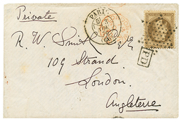 1870 30c(n°30) Obl. Etoile + PARIS 3 Nov 70 Sur Enveloppe Avec Texte Pour LONDON (ANGLETERRE) Avec Arrivée (7 Nov 70). B - Guerra De 1870