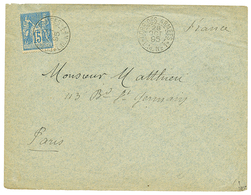 189515c SAGE Obl. CORR. DES ARMEES L.M N°1 Sur Enveloppe Pour PARIS. Superbe. - Andere & Zonder Classificatie
