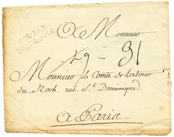 1770 COL. PAR PORT-LOUIS Sur Enveloppe Avec Texte De ST PIERRE MARTINIQUE Pour PARIS. TTB. - Correo Marítimo