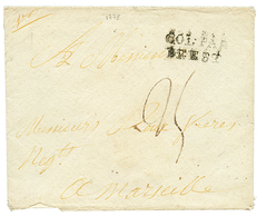 1778 COL. PAR BREST Sur Enveloppe Avec Texte Daté "ST PIERRE MARTINIQUE" Pour MARSEILLE. TTB. - Maritieme Post