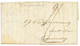 "BAIE De DOUARMENEZ" : 1813 Taxe "2/" Sur Lettre D'un Navire De Guerre Anglais Avec Texte Daté " H.M.S PYRAMUS At Anchor - Poste Maritime