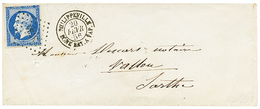 1856 20c(n°14) Pd Obl. PC 3734 + PHILIPPEVILLE BONE BAT. A VAP. Sur Env. Pour La FRANCE. TTB. - Posta Marittima