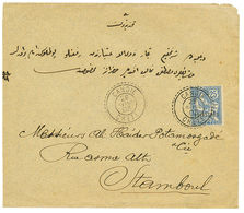 CRETE : 1903 1P S/ 25c Obl. CANDIE CRETE Sur Enveloppe Pour STAMBOUL (TURQUIE). Superbe. - Other & Unclassified