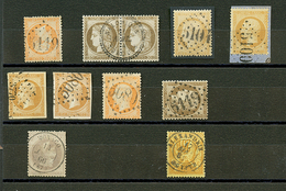 BUREAUX FRANCAIS A L' ETRANGER - Lot De 11 Timbres (GC 5118, 5104, 5100, Cad T.16 MONACO, PC 3770.... TB. - Altri & Non Classificati