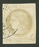 COLONIES GENERALES : 4c CERES (n°16) TB Margé Oblitéré. Cote 650€. Signé BRUN. TTB. - Sonstige & Ohne Zuordnung