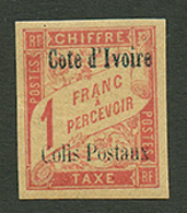 COTE D' IVOIRE : COLIS POSTAUX 1F (n°4) Neuf ** Sans Charnière. Trés Frais. Signé SCHELLER. Rare Sans Charnière. Superbe - Otros & Sin Clasificación