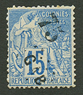 GABON : 75 S/ 15c (n°5) Neuf Sans Gomme (*). Qqles Dents Courtes. Cote 2000€. Signé SCHELLER. B/TB. - Andere & Zonder Classificatie