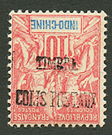 INDOCHINE : COLIS POSTAUX 10c (n°5c) Surcharge Renversée Neuf *. Rare. Signé SCHELLER. Superbe. - Autres & Non Classés