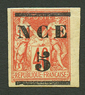 NOUVELLE CALEDONIE : 5 S/ 40c (n°2) Neuf *. Cote 530€. Signé SCHELLER. TB. - Otros & Sin Clasificación